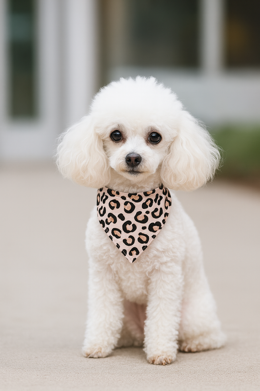 Pink Animal Print Dog Bandana