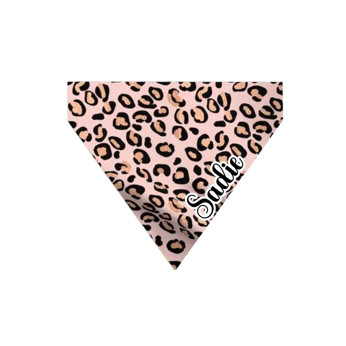 Pink Animal Print Dog Bandana