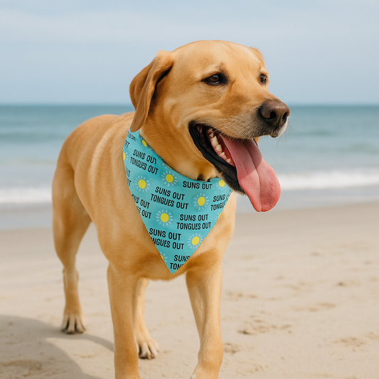 Suns Out Tongues Dog Bandana
