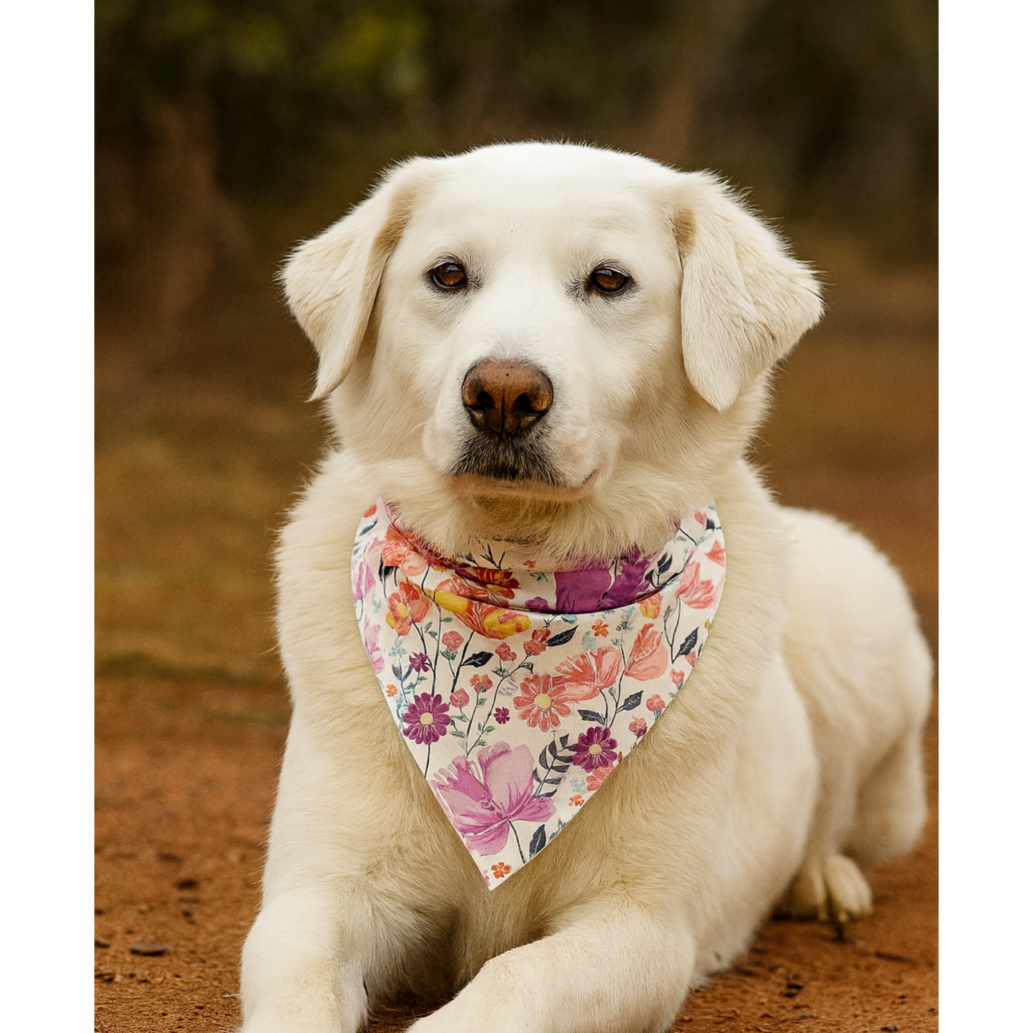 Lavender Floral Dog Bandana
