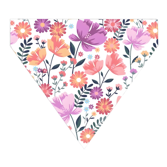 Lavender Floral Dog Bandana