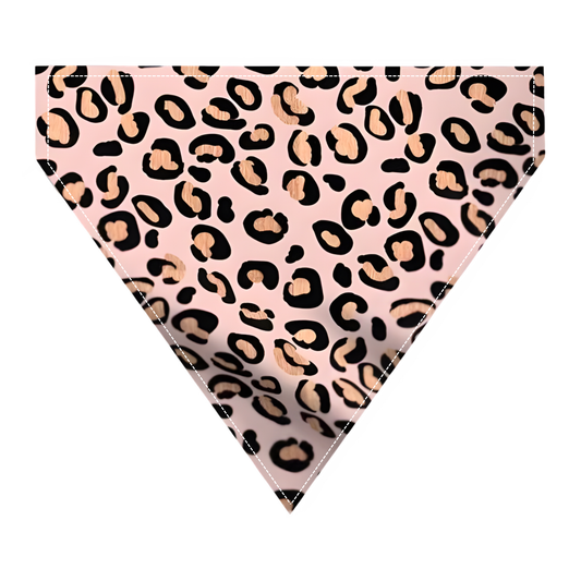 Pink Animal Print Dog Bandana