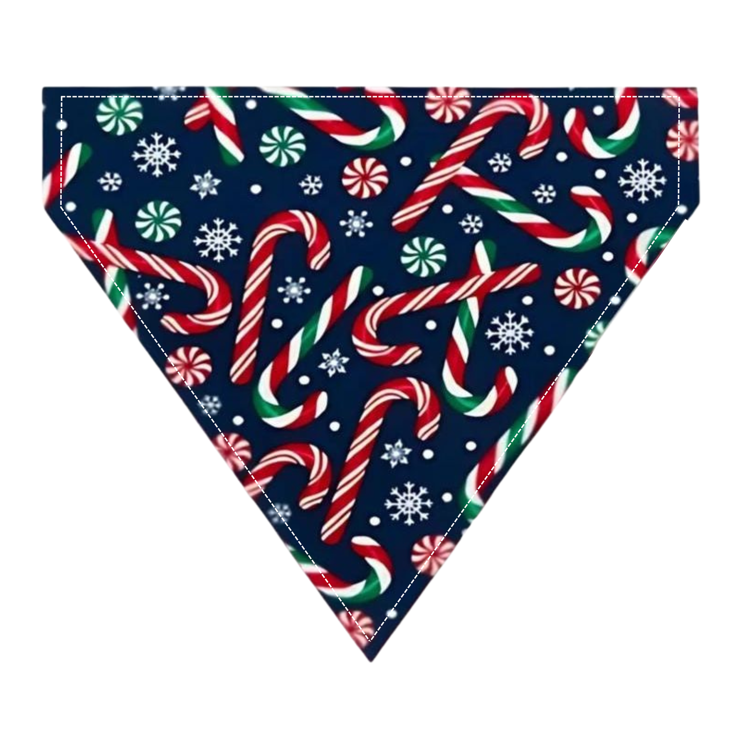 Candy Cane Dog Bandana