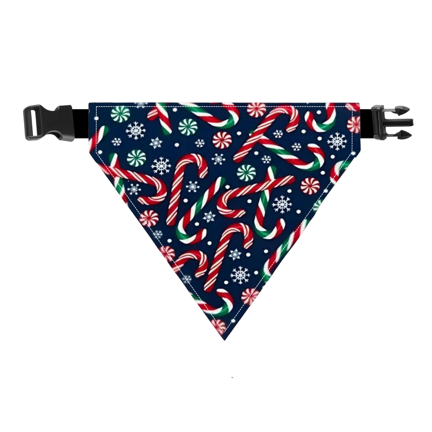 Candy Cane Dog Bandana