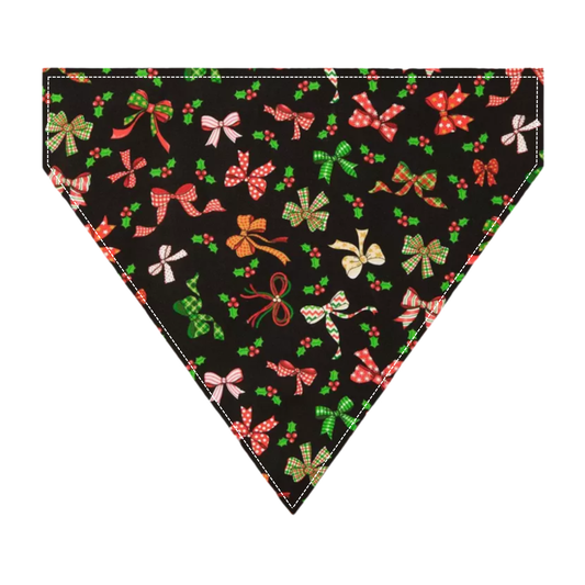 Christmas Bows Dog Bandana
