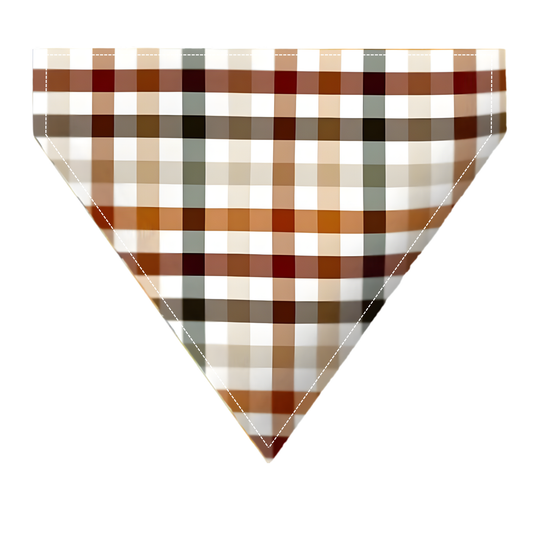 Fall Plaid Dog Bandana