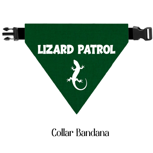 Lizard Patrol Dog Bandana