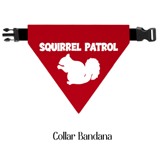 Squirrel Patrol Dog Bandana