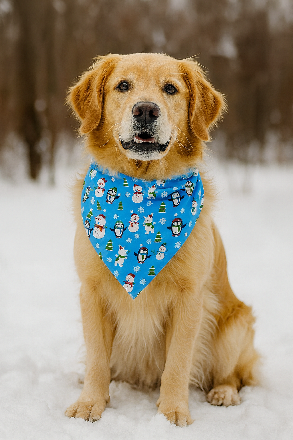 Snowman Dog Bandana