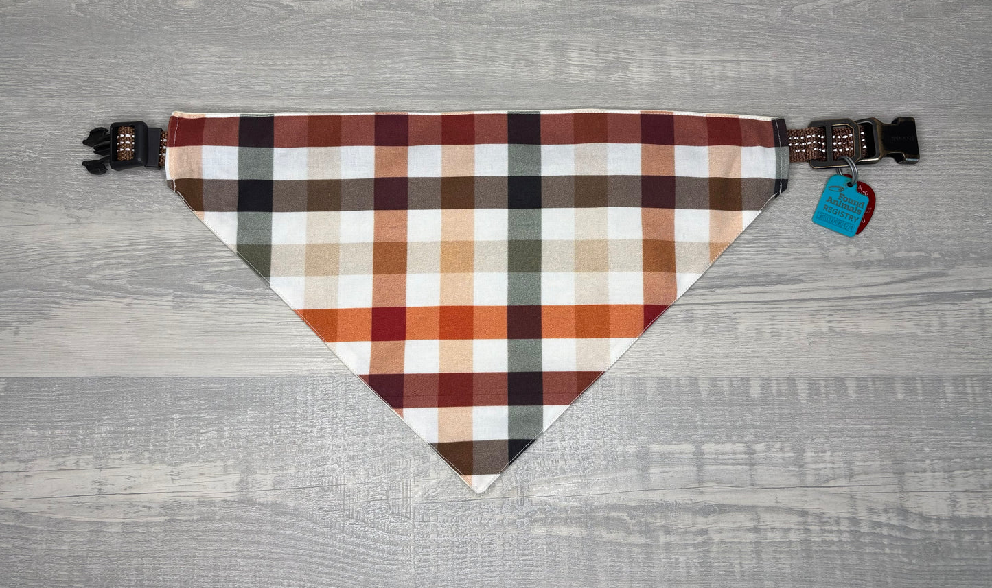 Fall Plaid Dog Bandana