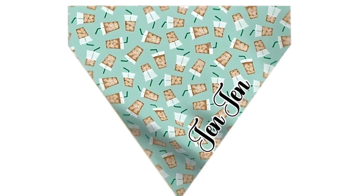Iced Coffee Dog Bandana